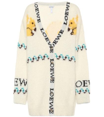 Loewe Squirrels Mohair-blend Cardigan