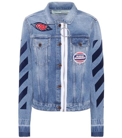 Sies Marjan Diagonal Zip Denim Jacket