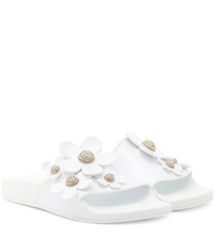 Marc Jacobs Embellished Jelly Slides