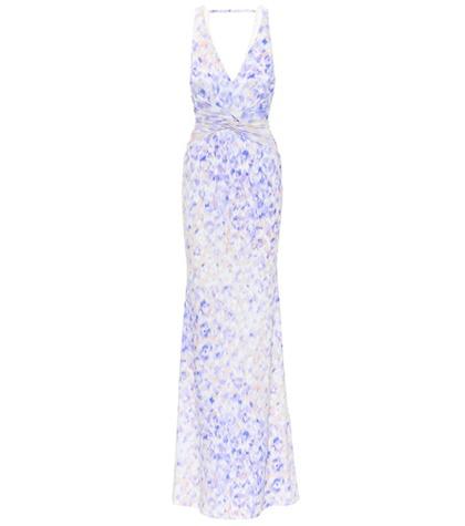 Roberto Cavalli Printed Twist-waist Gown