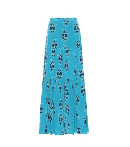 Veronica Beard Serence Floral Silk Maxi Skirt