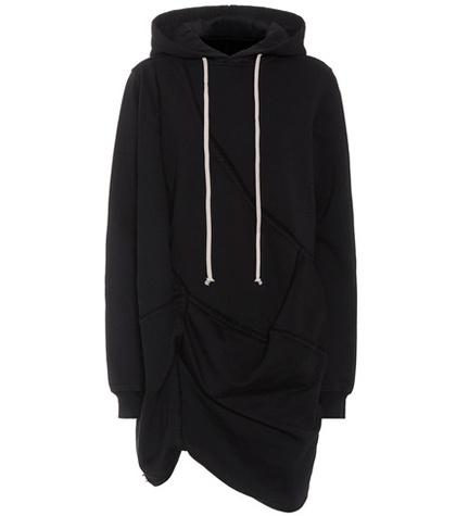 Rick Owens Drkshdw Cotton Hoodie Dress