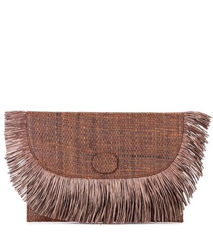 Simone Rocha Mandorle Raffia Clutch