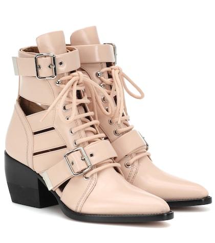 Monique Lhuillier Rylee Patent Leather Ankle Boots