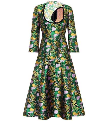 Erdem Geneva Jacquard Dress