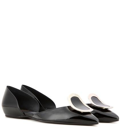 Roger Vivier Dorsay Patent Leather Ballerinas