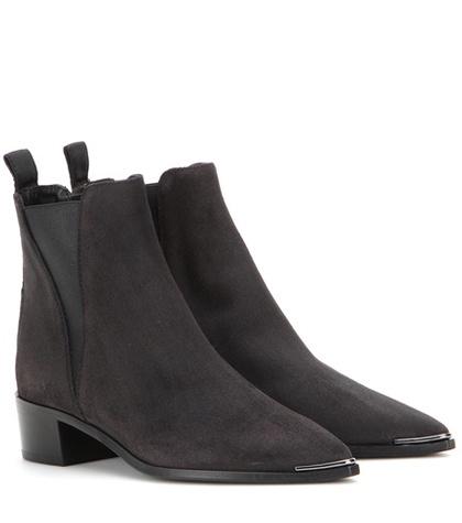 Jil Sander Jensen Suede Ankle Boots