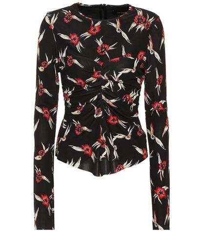 Isabel Marant Domino Floral-printed Top