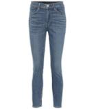 Young Versace W3 Cropped High-rise Skinny Jeans