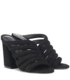 Miu Miu Izzie High Suede Sandals