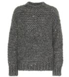 Brunello Cucinelli Sequined Mohair-blend Sweater