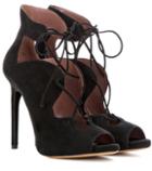 Dolce & Gabbana Reed Suede Lace-up Ankle Boots
