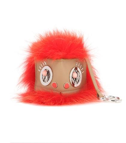 Loro Piana Bag Bugs Leather And Fur Charm