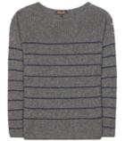 Loro Piana Shepherd Striped Cashmere And Silk Sweater