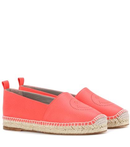 Isabel Marant Smiley Leather Espadrilles