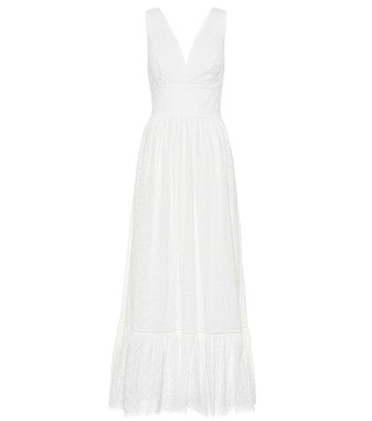Heidi Klein Malta Frill Cotton Maxi Dress
