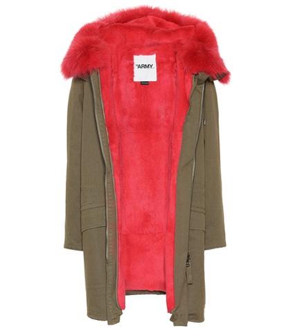 Yves Salomon - Army Fur-trimmed Cotton Coat