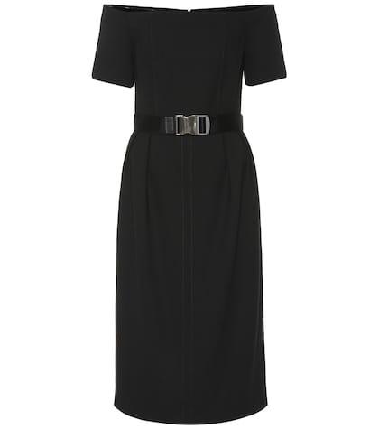 Fendi Belted Wool Dress