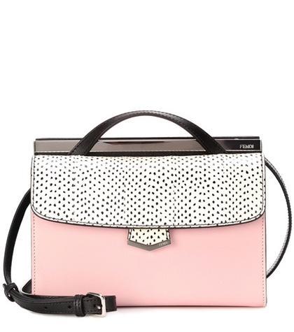 Fendi Demi Jour Snakeskin And Leather Shoulder Bag