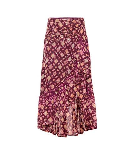 Ulla Johnson Alie Silk-blend Fil Coupé Skirt