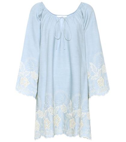 Athena Procopiou Codre Embroidered Cotton Dress