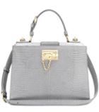 Dolce & Gabbana Embossed Leather Shoulder Bag
