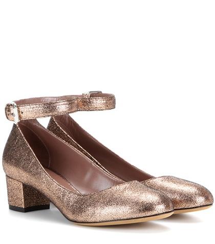 Tabitha Simmons Martha Metallic Leather Pumps