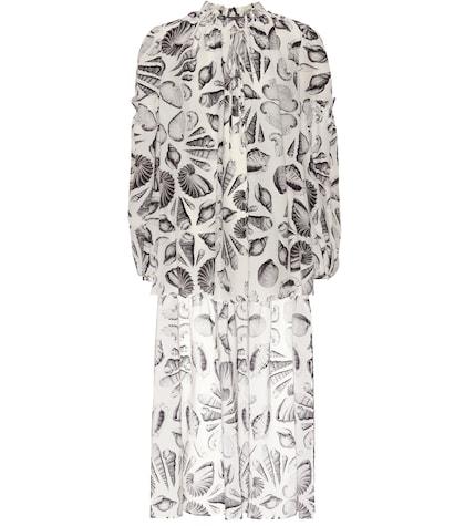 Alexander Mcqueen Printed Silk Top