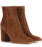 Gianvito Rossi Exclusive To Mytheresa.com – Rolling 85 Suede Ankle Boots