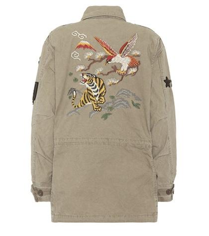Tod's Embroidered Cotton Jacket