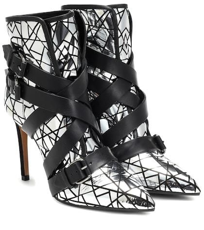 Etro Metallic Leather Ankle Boots