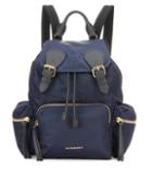 Burberry Leather And Fabric Rucksack Backpack