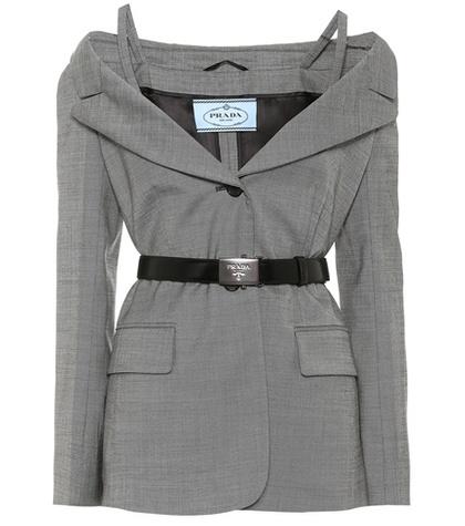 Prada Wool And Silk Blazer