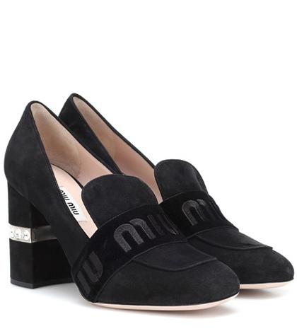 Miu Miu Suede Loafer Pumps