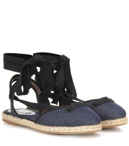 Tabitha Simmons Kaya Denim Ballerinas