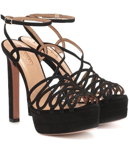 Chlo Monroe Plateau 130 Suede Sandals