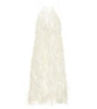 Magda Butrym Kunduz Feather-trimmed Silk Dress
