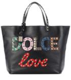 Dolce & Gabbana Beatrice Embellished Leather Shopper