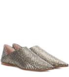 S Max Mara Aminatha Leather Babouche Slippers