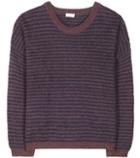 Stella Mccartney Striped Wool And Alpaca-blend Sweater