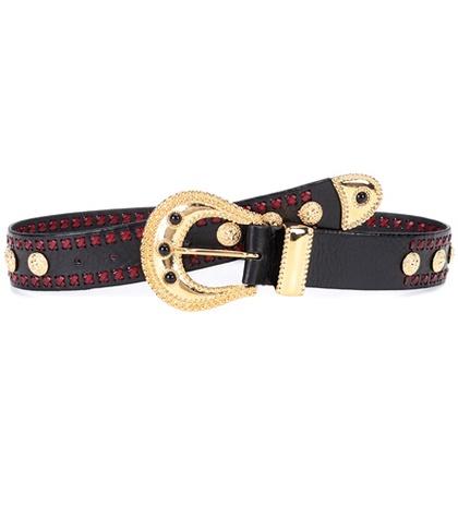 Dodo Bar Or Gabrielle Embellished Leather Belt