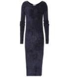 Helmut Lang Ribbed-velvet Sweater Dress