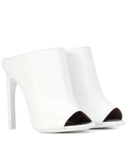 Givenchy Leather Open-toe Mules