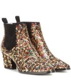 Balenciaga Skyscraper Sequin-embellished Ankle Boots