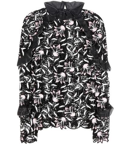 Fendi Nightshade Lace Blouse