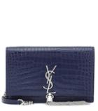 S Max Mara Kate Tassel Embossed Leather Shoulder Bag