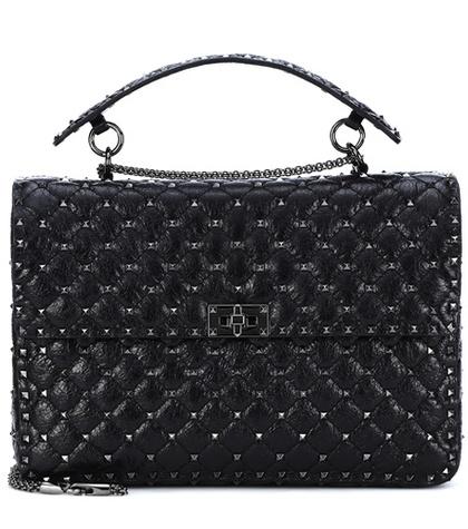 Valentino Valentino Garavani Rockstud Spike Maxi Leather Shoulder Bag