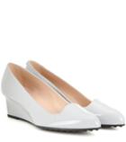 Tod's Leather Wedge Pumps