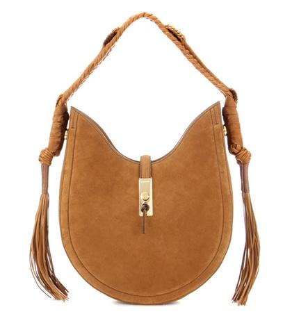 Altuzarra Ghianda Bullrope Hobo Small Suede Shoulder Bag