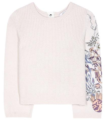 Dorothee Schumacher Fantastic Moment Embroidered Cashmere Sweater